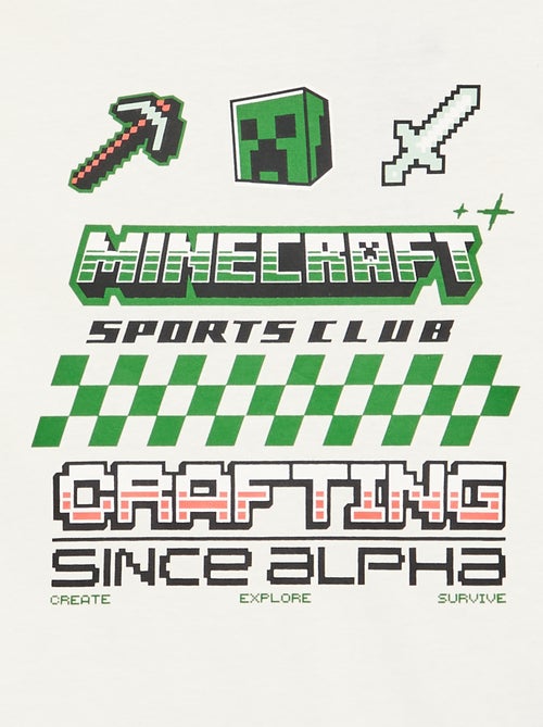T-shirt à manches longues 'Minecraft' - Kiabi