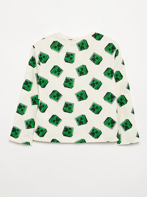 T-shirt à manches longues 'Minecraft' - Kiabi T-shirt à manches longues 'Minecraft' - Kiabi