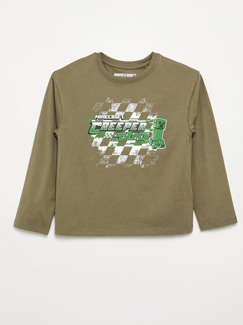 T-shirt à manches longues 'Minecraft' - Kiabi T-shirt à manches longues 'Minecraft' - Kiabi