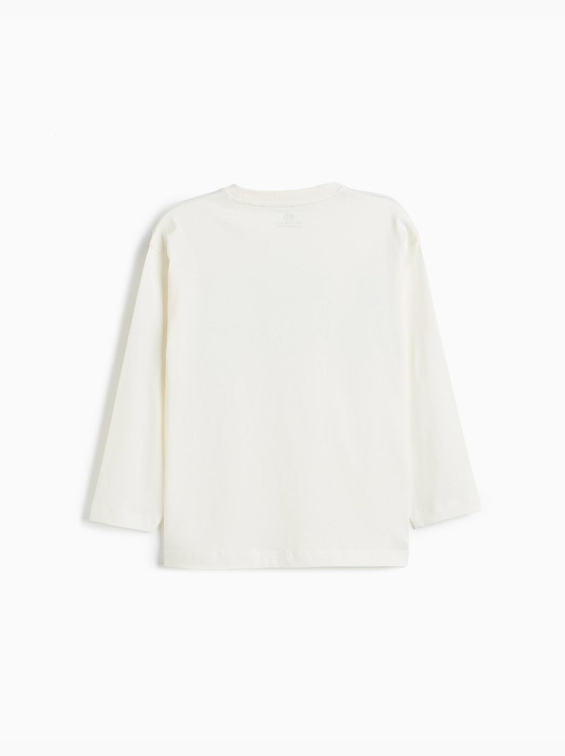 T-shirt à manches longues, mo fashion Blanc - Kiabi