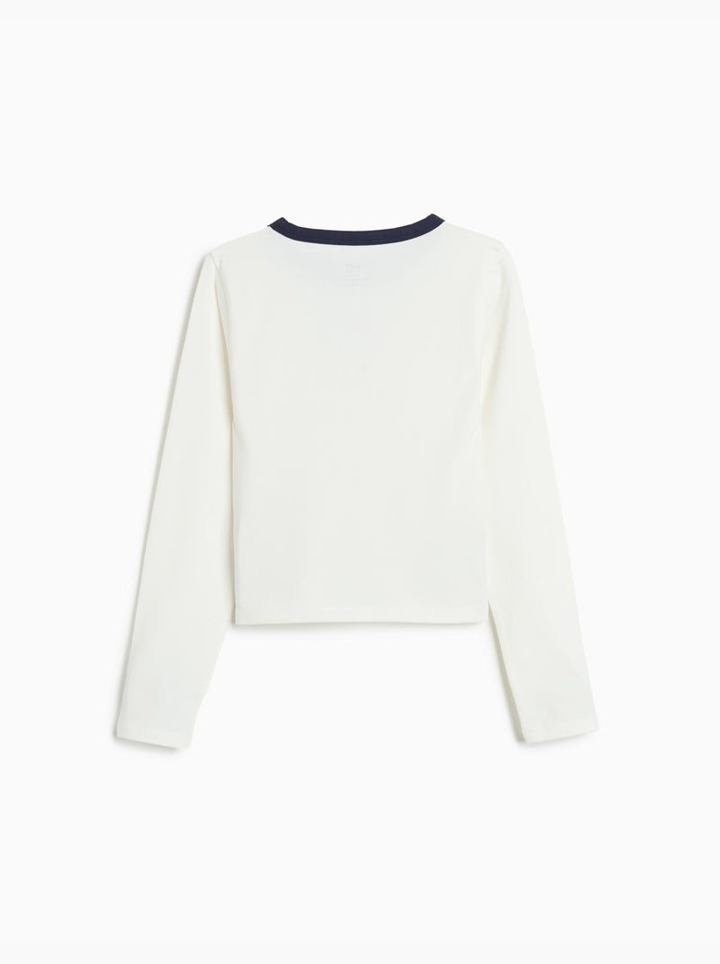 T-shirt à manches longues, MO Fashion Blanc - Kiabi