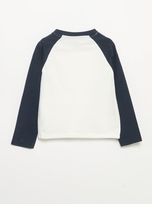 T-shirt à manches longues raglan - Kiabi