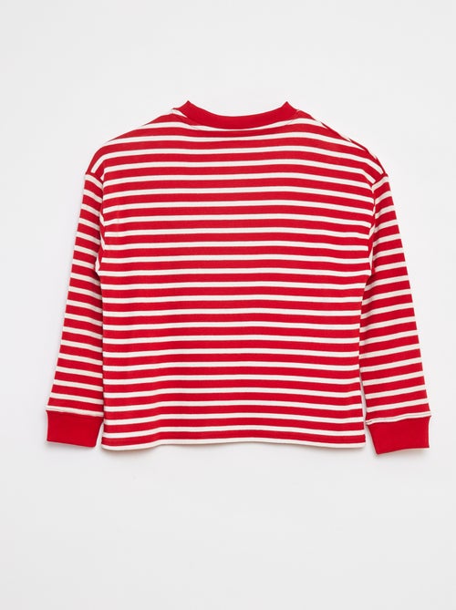 T-shirt à manches longues rayé - Kiabi
