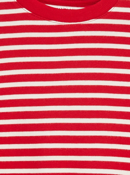 T-shirt à manches longues rayé - Kiabi