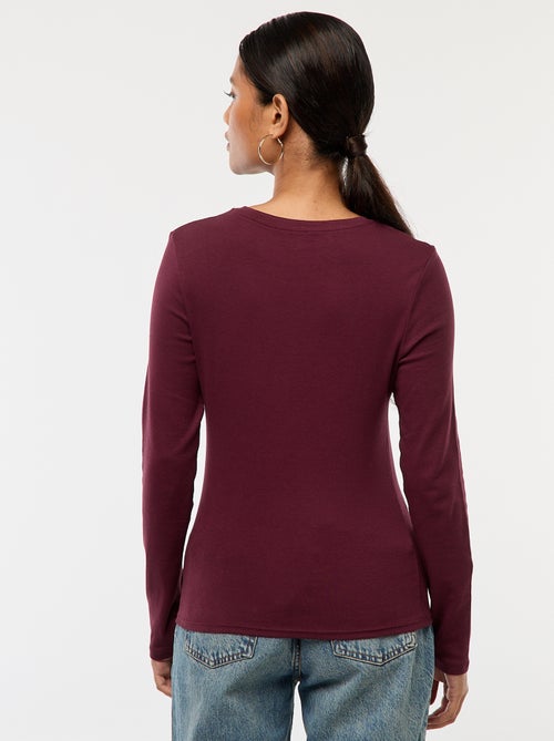 T-shirt à manches longues - Kiabi