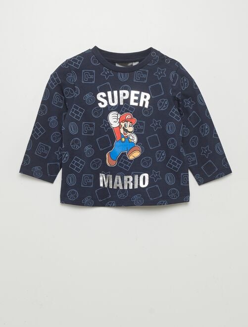 T-shirt à manches longues 'Super Mario' - Kiabi