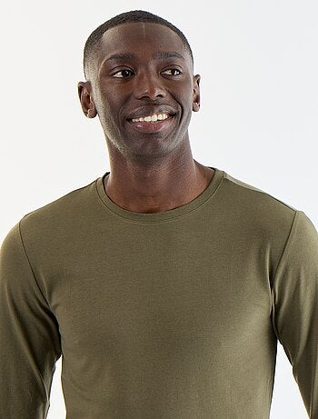 T-shirt à manches longues uni