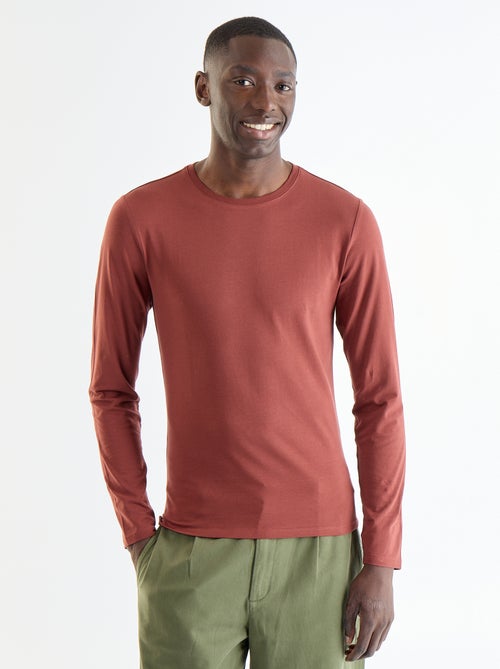 T-shirt à manches longues uni - Kiabi T-shirt à manches longues uni - Kiabi