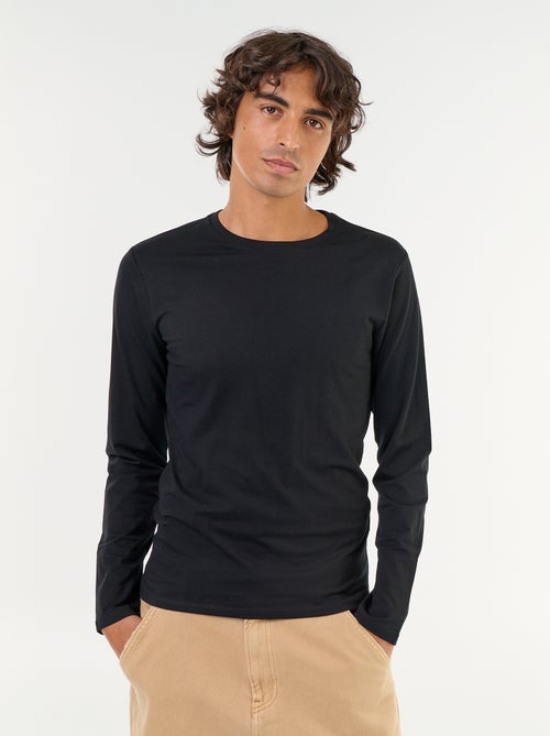 T-shirt à manches longues uni - Kiabi T-shirt à manches longues uni - Kiabi