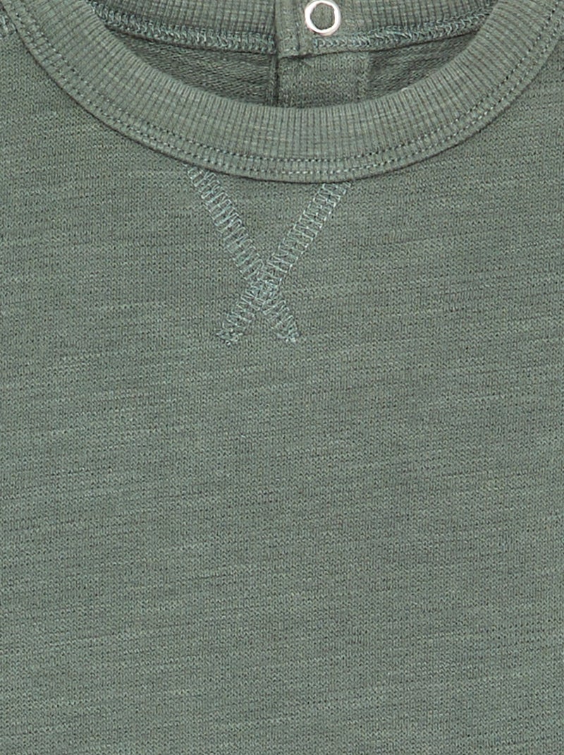 T-shirt à manches longues Vert - Kiabi