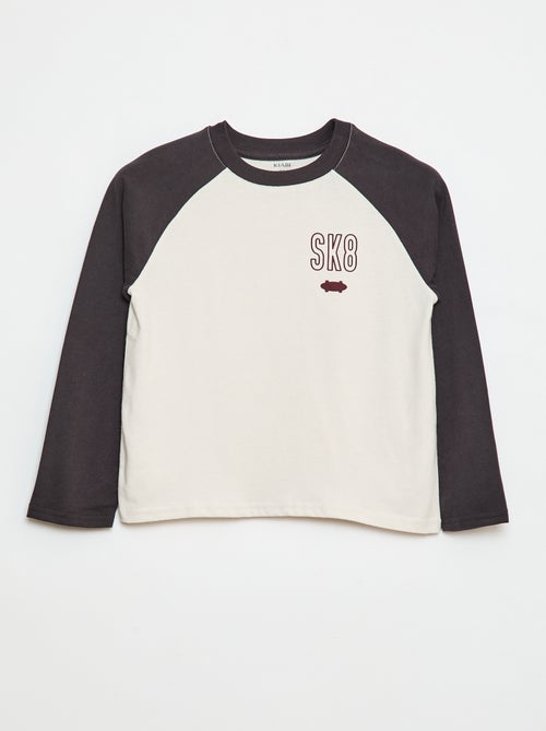 T-shirt à manches raglans - Kiabi