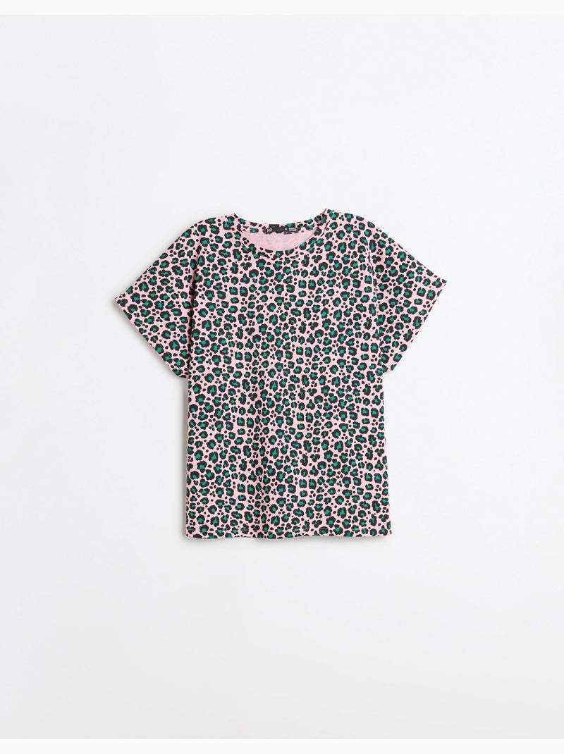 T-shirt à motif animal, MO Fashion Rose - Kiabi