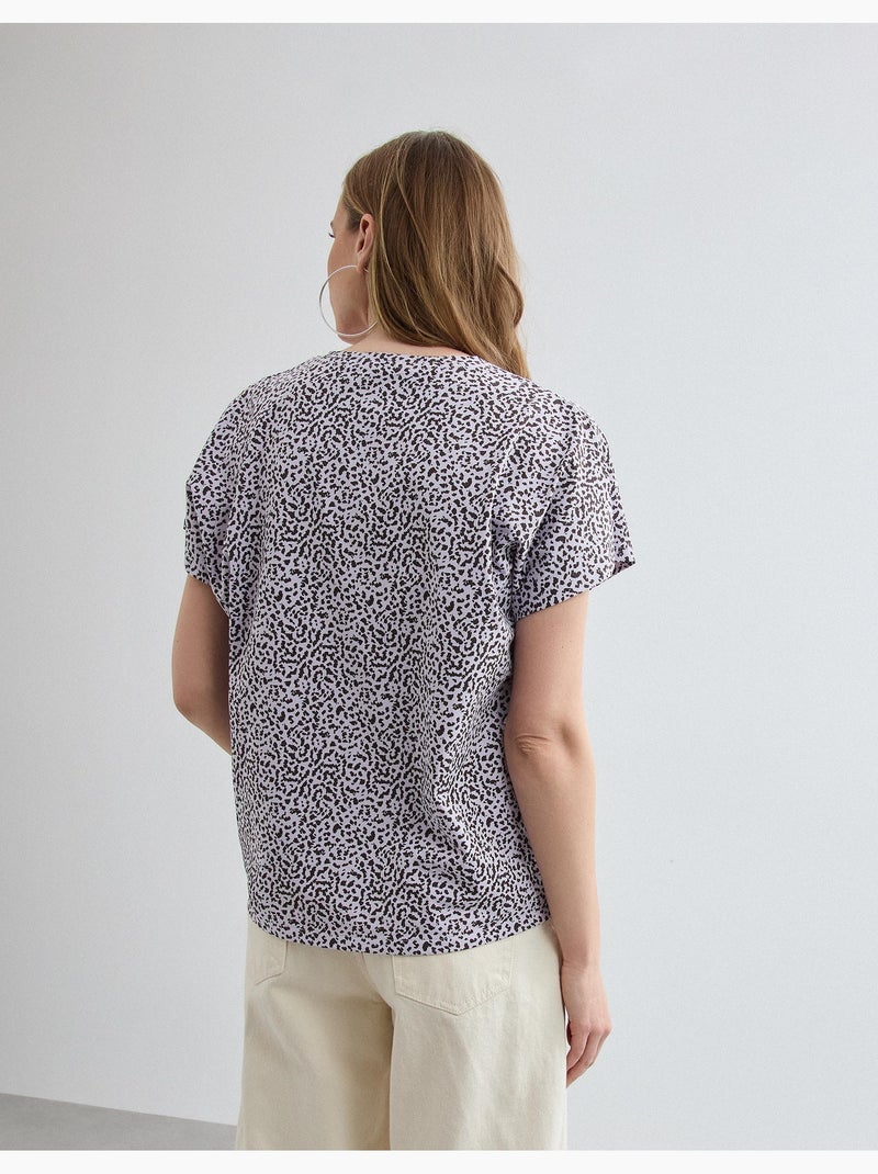 T-shirt à motif animal, MO Fashion Violet - Kiabi