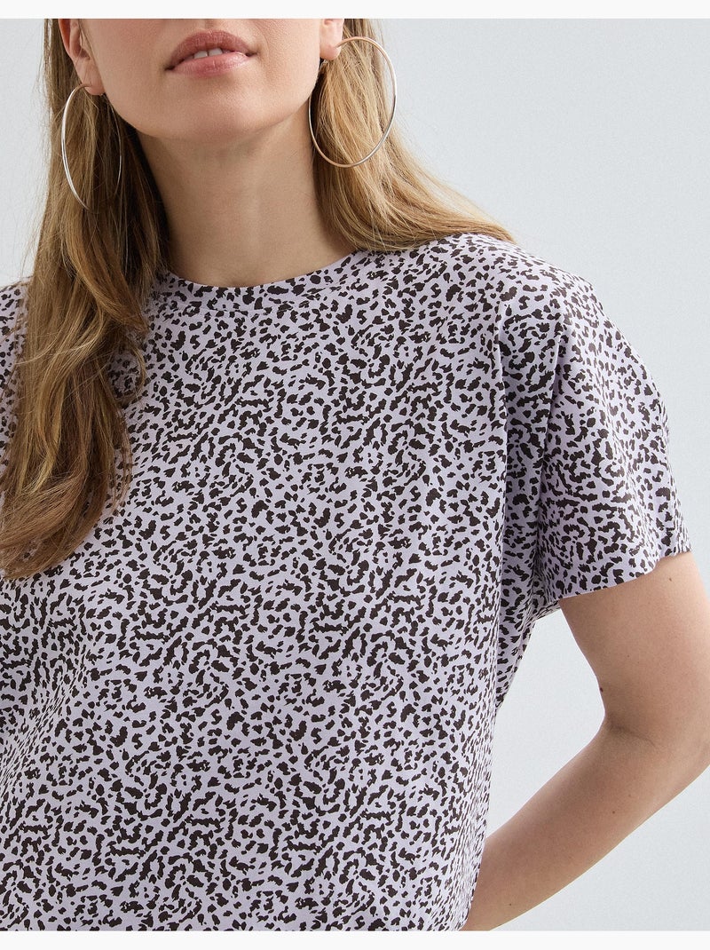 T-shirt à motif animal, MO Fashion Violet - Kiabi