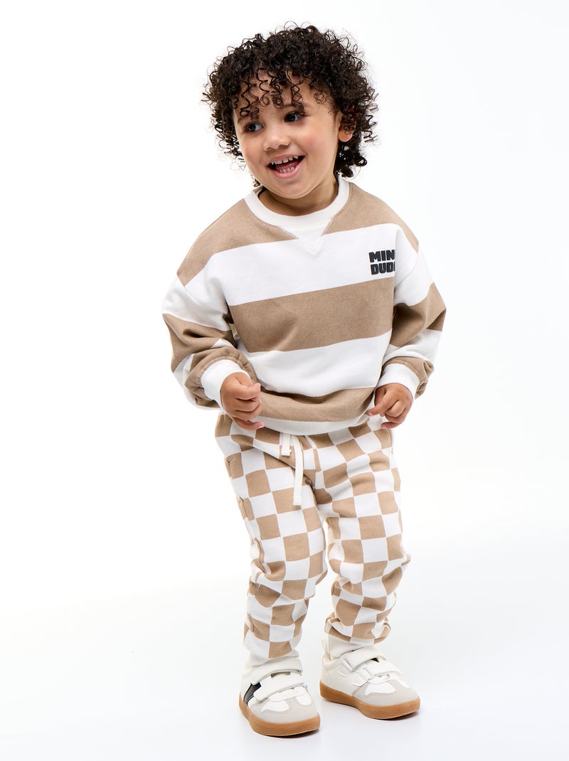 T-shirt à motif et à manches courtes Blanc - Kiabi