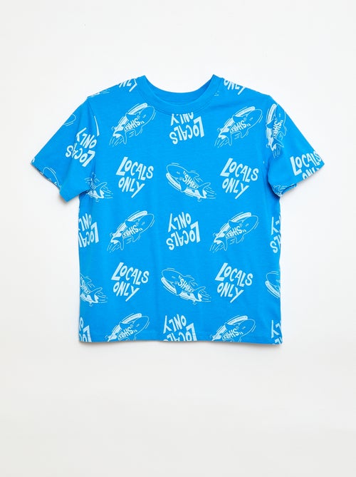 T-shirt à motif manches courtes - Kiabi