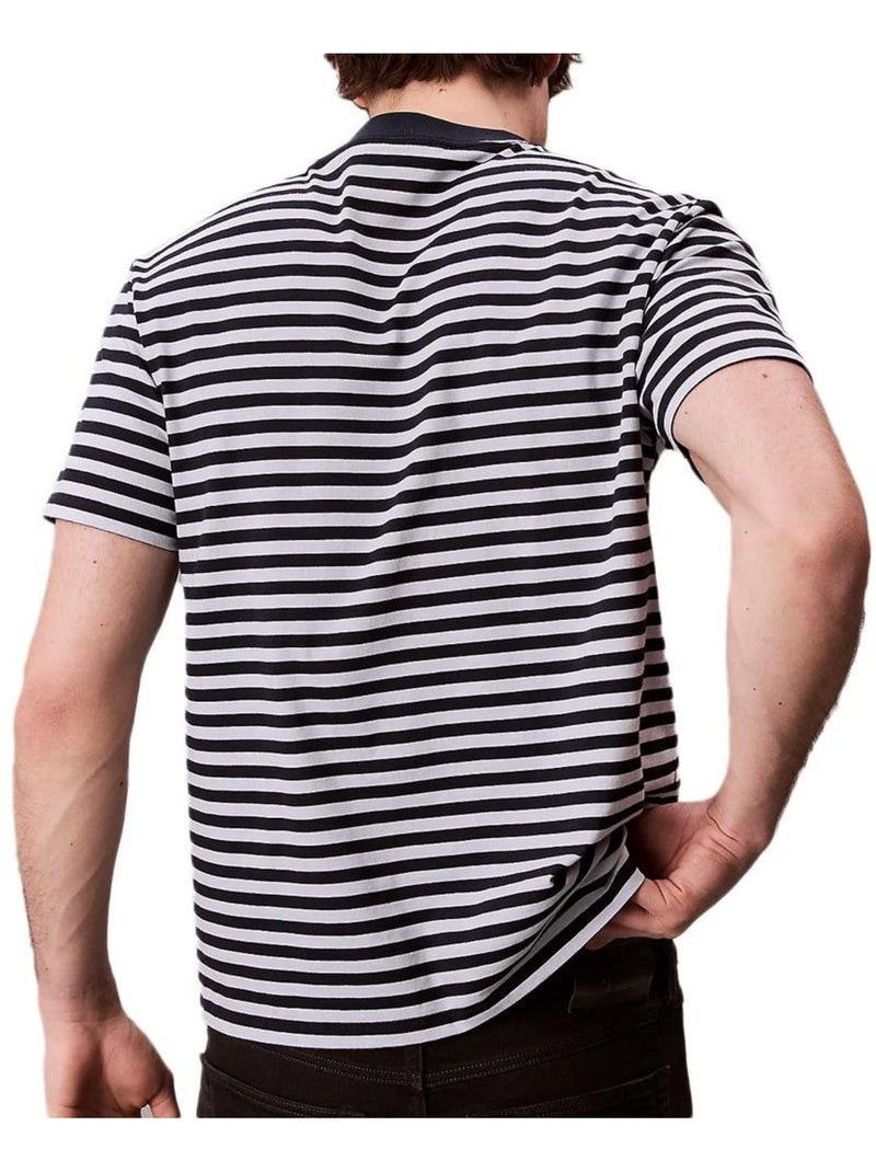 T-Shirt à Rayure Homme Calvin Klein Jeans Bleu - Kiabi