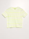 T-shirt à rayures en jersey Jaune - Kiabi