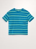 T-shirt à rayures en jersey Vert - Kiabi