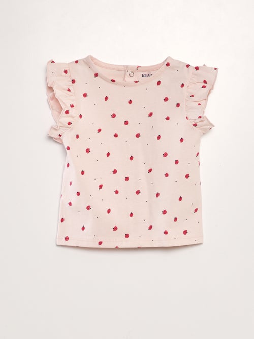 T-shirt à volants - Kiabi