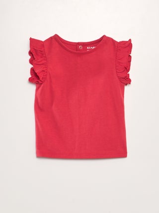 T-shirt à volants