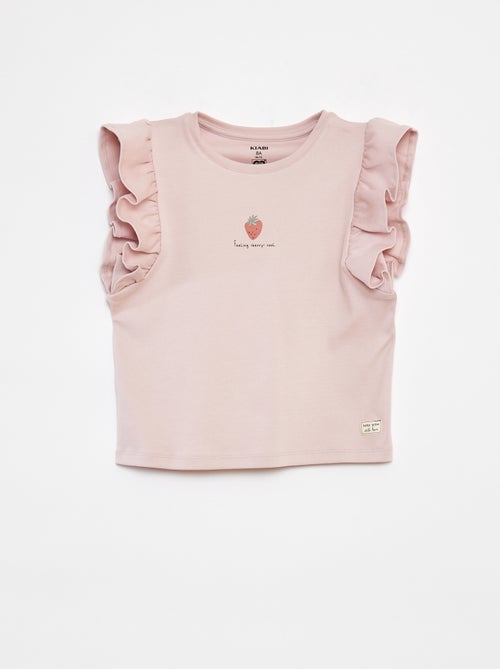 T-shirt à volants - Kiabi