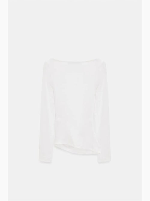 T-shirt aansluitend boothals lange mouw dilvin - Kiabi T-shirt aansluitend boothals lange mouw dilvin - Kiabi