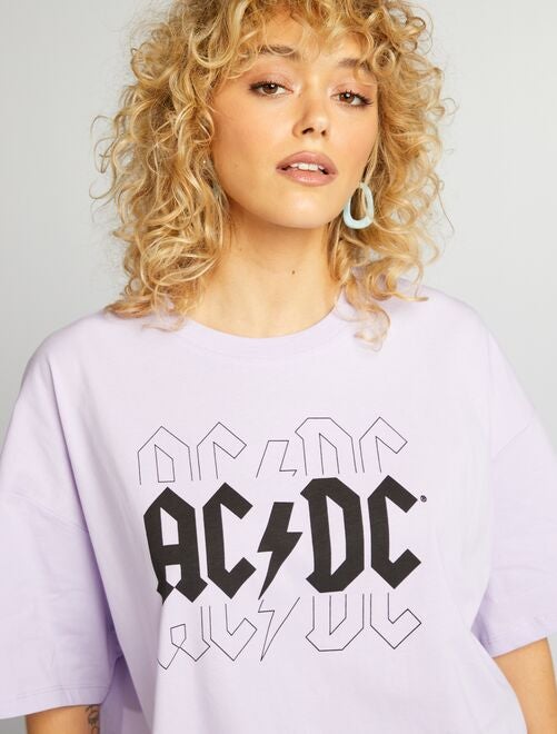 T-shirt 'AC/DC' à col rond - Kiabi