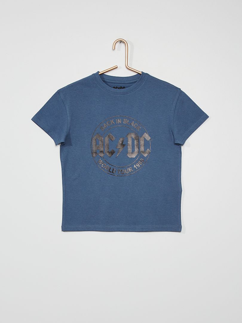 T-shirt 'AC/DC' BLAUW - Kiabi