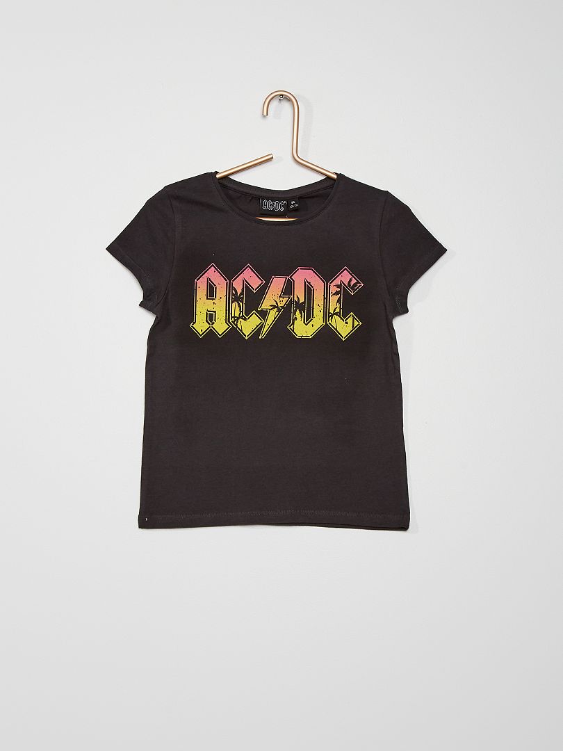 T-shirt 'AC/DC' donkergrijs - Kiabi