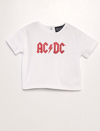T-shirt 'AC/DC' manches courtes