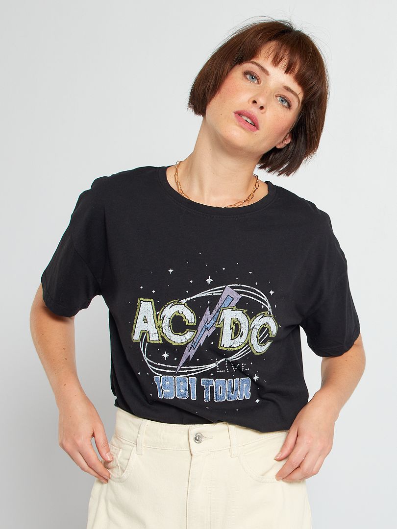 T shirt 2024 acdc kiabi