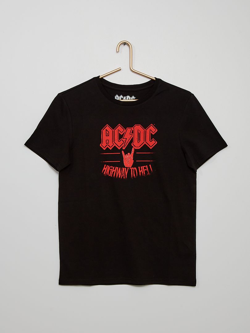 T-shirt 'AC/DC' zwart - Kiabi