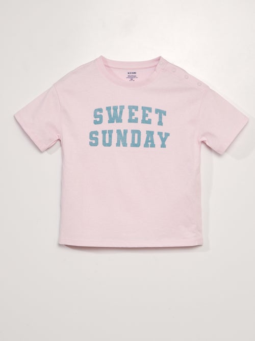 T-shirt adaptatif 'Sweet Sunday' - Kiabi