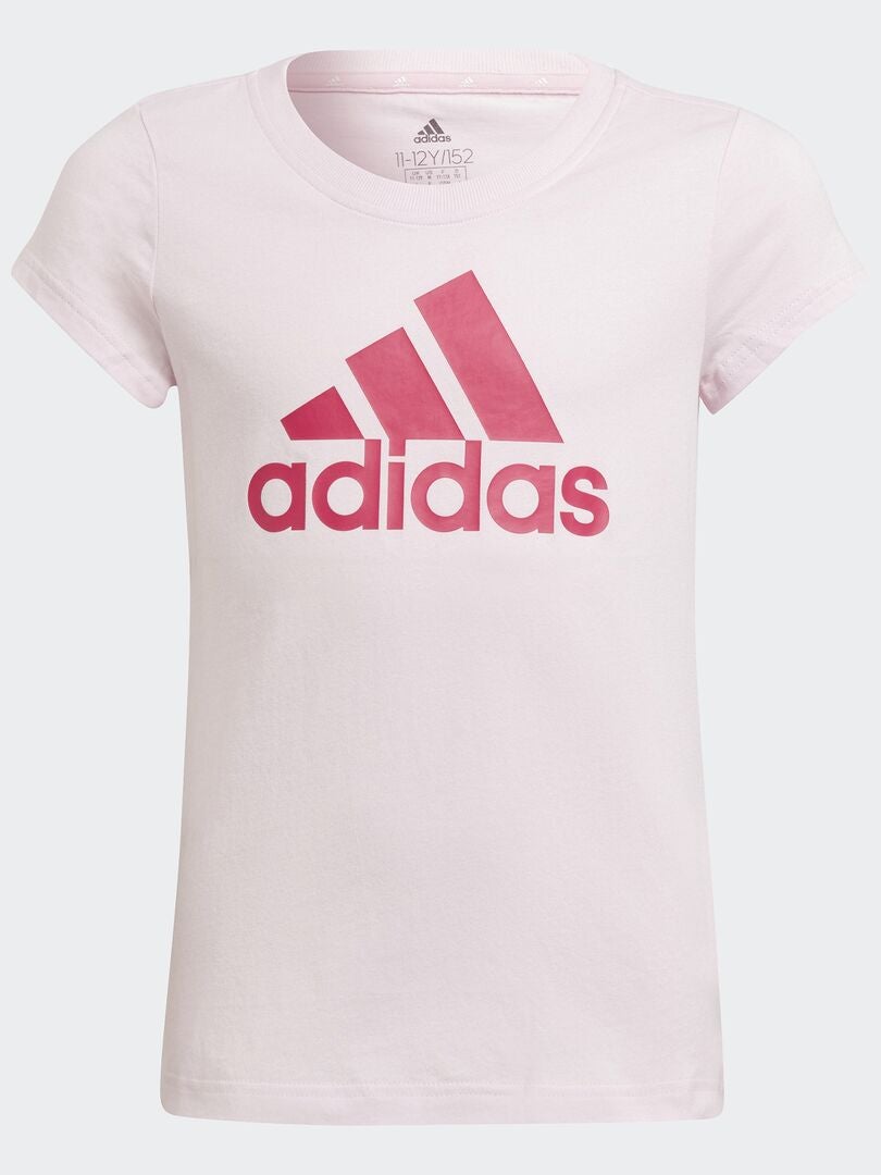 T-shirt 'adidas' à col rond Rose - Kiabi