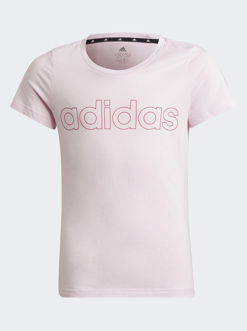 T-shirt 'adidas' à col rond Rose - Kiabi