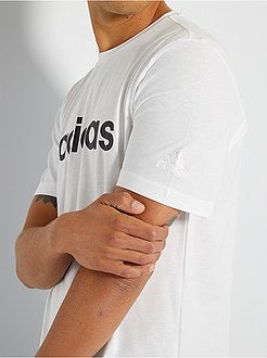 Grote maten heren sportshirts - wit - Kiabi