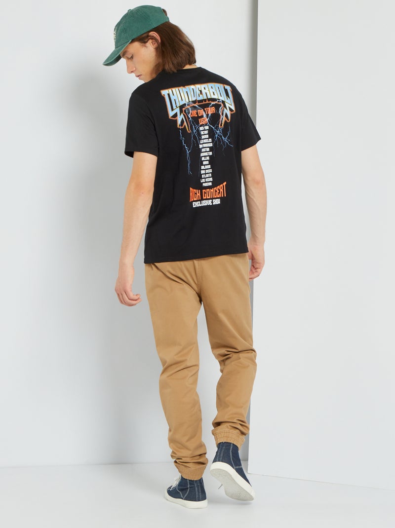 T-shirt 'alternatief universum' ZWART - Kiabi