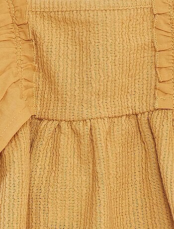 T-shirt ample à manches courtes avec broderie anglaise