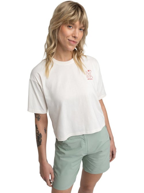 T-shirt ample manches courtes cyclotourisme femme cyclisme femme feel sand - Kiabi