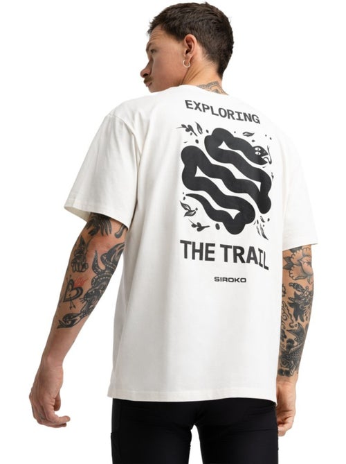 T-shirt ample manches courtes cyclotourisme homme cyclisme homme exploring sand - Kiabi