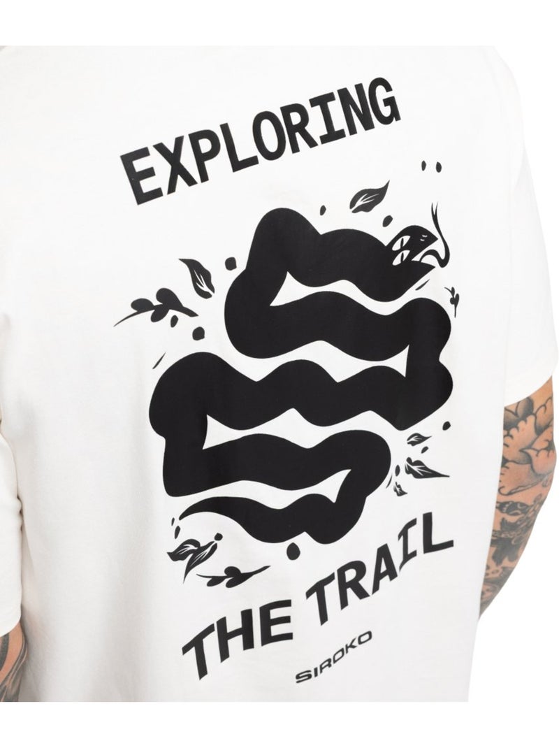 T-shirt ample manches courtes cyclotourisme homme cyclisme homme exploring sand Beige - Kiabi