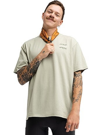 T-shirt ample manches courtes cyclotourisme homme cyclisme homme herb