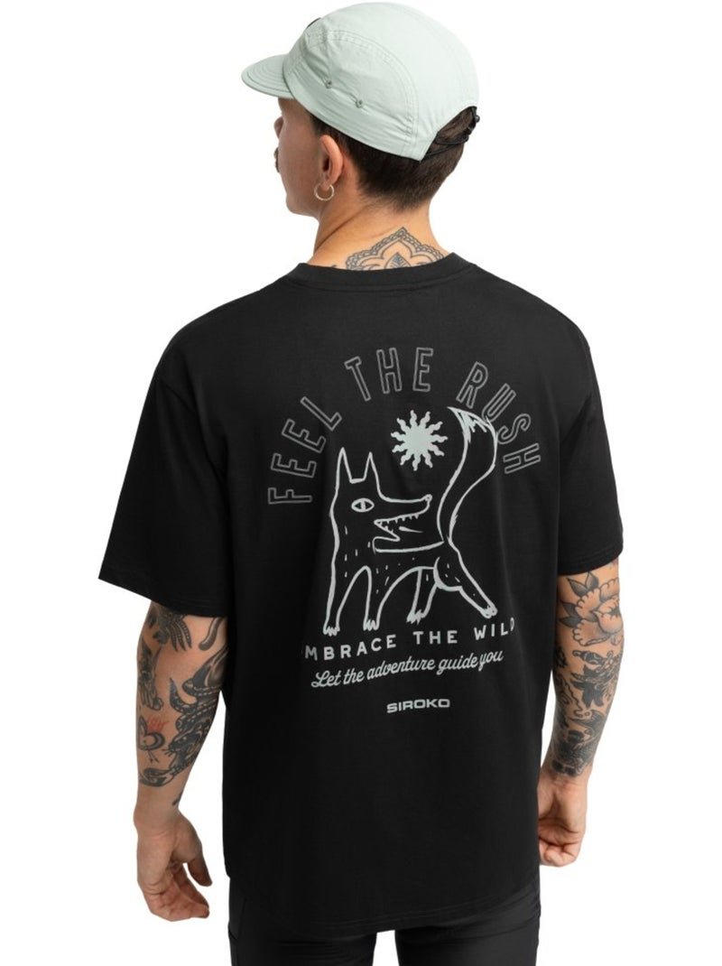 T-shirt ample manches courtes cyclotourisme homme cyclisme homme rush Noir - Kiabi