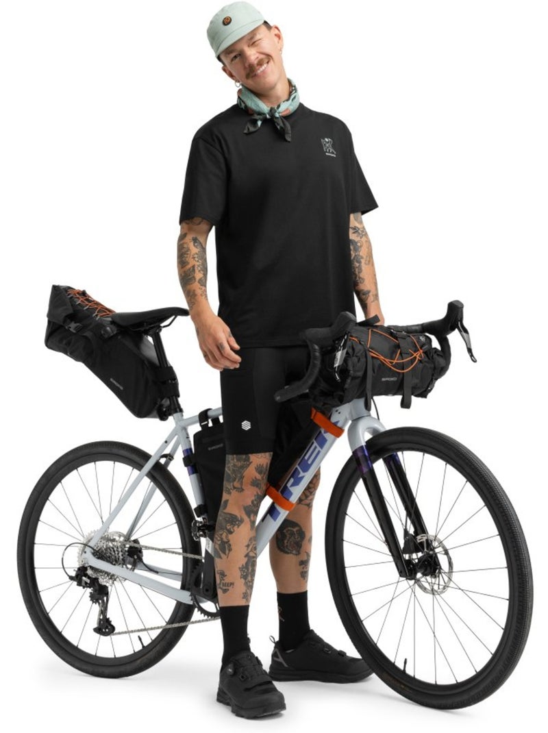 T-shirt ample manches courtes cyclotourisme homme cyclisme homme rush Noir - Kiabi