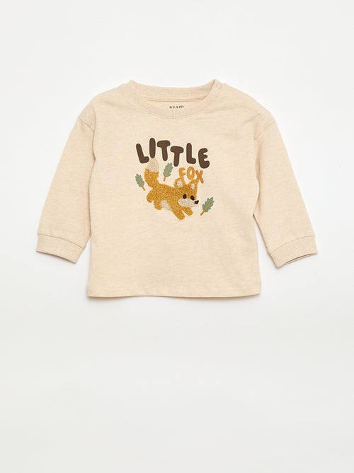 T-shirt animé maille bouclette - Kiabi