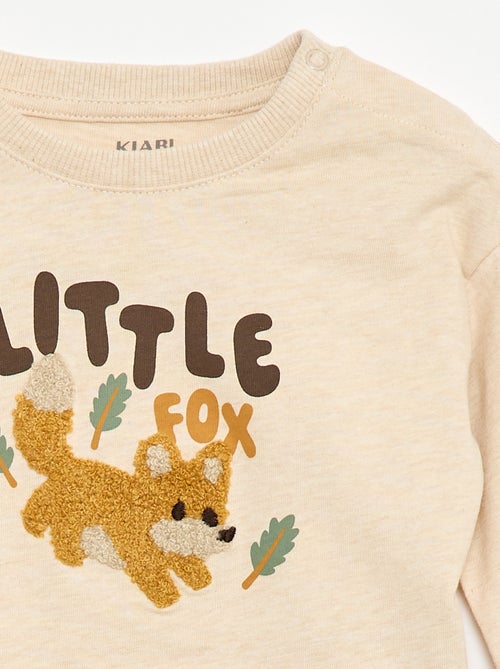 T-shirt animé maille bouclette - Kiabi