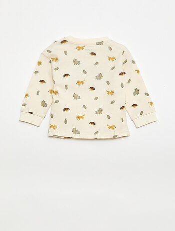 T-shirt animé maille bouclette