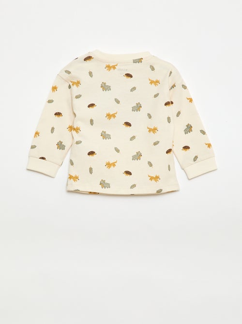 T-shirt animé maille bouclette - Kiabi