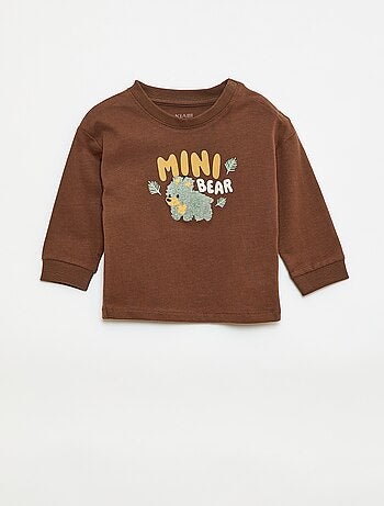 T-shirt animé maille bouclette